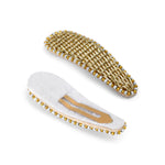 Load image into Gallery viewer, Hair Tic Tac Pins with Golden Embroidery For Girls & Women