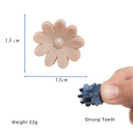 Load image into Gallery viewer, Radhu & Kabby Mini Hair Claw Clips for Girls | Pack of 12 in Matte Daisy Shape | Assorted Pastel Hair Accessories for Daily Styling & Gifting