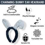 Load image into Gallery viewer, Cute Grey Bunny Ears Headband with Pearl Pack of 1