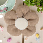 Load image into Gallery viewer, Radhu & Kabby Flower Hair Clips for Girls | Set of 3 Soft Floral Accessories in Neutral Tones