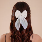 Load image into Gallery viewer, Classic White Hair Bow Clip – Perfect for Any Occasion Set of 1