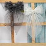 Load image into Gallery viewer, Hair Bow Pins for Girls White & Black Set of 2