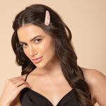 Load image into Gallery viewer, Hand Embroidered Pink Floral Hair Clip For Women 1 Pair