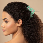 Load image into Gallery viewer, Flower Design Hair Clutchers - Medium Size Set of 3