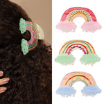 Load image into Gallery viewer, Rainbow Hair Clutchers - Durable & Cute Set of 3