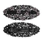 Load image into Gallery viewer, Black Metal Barrette for Women One Piece