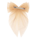 Load image into Gallery viewer, Handmade Hair Bows for Women Blue Beige Pink Colour Set of 3