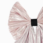 Load image into Gallery viewer, Hair Bowclip – Baby Pink Pleated Design for Girls & Women