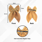 Load image into Gallery viewer, Trendy & Stylish Hair Bow Clip Pack of 1 Mustard