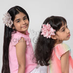 Load image into Gallery viewer, Flower Hair Clips Elegant Pastel Bows for Girls Pack of 4