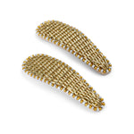 Load image into Gallery viewer, Hair Tic Tac Pins with Golden Embroidery For Girls & Women
