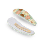 Load image into Gallery viewer, Hair Tic Tac Pins with Floral Embroidery - Garden Theme