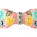Load image into Gallery viewer, Peach Floral Embroidered Headband For Women & Girls Pack of 1