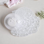 Load image into Gallery viewer, Radhu & Kabby Fascinator Hat for Girls/Women | White Hat with Polka Dot Veil, Mesh Bow | Hair Accessory for Weddings, Outings and Special Events