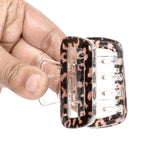 Load image into Gallery viewer, Leopard Print Satin Scrunchies & Claw Clips Combo Set for Women | Stylish Hair Pack