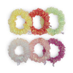 Load image into Gallery viewer, Radhu & Kabby Trendy Hair scrunchies for Girls/Women | Anti-Hair Breakage | Set of 6 Multicolor Hair Ties for All Occasions