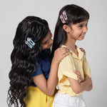 Load image into Gallery viewer, Adorable Hair Clips Set for Girls Baby Blue & Pink Alligator Clips 4 Pcs