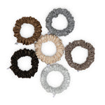 Load image into Gallery viewer, Radhu & Kabby Metallic Scrunchies for Women – Pack of 6 Glitter Hair Ties
