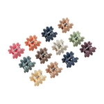Load image into Gallery viewer, Radhu & Kabby Mini Hair Claw Clips for Girls | Pack of 12 in Matte Daisy Shape | Assorted Pastel Hair Accessories for Daily Styling & Gifting