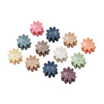 Load image into Gallery viewer, Radhu & Kabby Mini Hair Claw Clips for Girls | Pack of 12 in Matte Daisy Shape | Assorted Pastel Hair Accessories for Daily Styling & Gifting