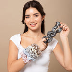 Load image into Gallery viewer, Radhu & Kabby Hair Scrunchies for Girls/Women | Set of 6 Soft & Elegant Elastic Hair Ties | Stylish & Durable Accessories for Ponytails, Buns & Updos