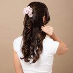 Load image into Gallery viewer, Radhu & Kabby Hair Scrunchies for Girls/Women | Set of 6 Soft & Elegant Elastic Hair Ties | Stylish & Durable Accessories for Ponytails, Buns & Updos