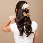 Load image into Gallery viewer, Radhu & Kabby Polyester Hair Scrunchies for Women | Set of 6 Elegant Neutral Shades | Hair Ties for Everyday & Special Occasions