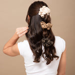 Load image into Gallery viewer, Radhu & Kabby Polyester Hair Scrunchies for Women | Set of 6 Elegant Neutral Shades | Hair Ties for Everyday & Special Occasions