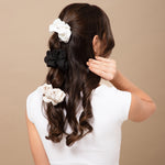 Load image into Gallery viewer, Radhu & Kabby Hair Scrunchies for Girls/Women | Set of 6 Elegant Neutral Shades | Hair Ties for Everyday & Special Occasions