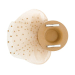 Load image into Gallery viewer, Radhu & Kabby Fascinator Hat for Girls/Women | Brown Hat with Polka Dot Veil, Mesh Bow | Hair Accessory for Weddings, Outings and Special Events