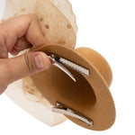 Load image into Gallery viewer, Radhu & Kabby Fascinator Hat for Girls/Women | Brown Hat with Polka Dot Veil, Mesh Bow | Hair Accessory for Weddings, Outings and Special Events