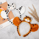 Load image into Gallery viewer, Tiger Hairband for Kids Animal - Themed Headband White Colour One Piece
