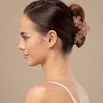 Load image into Gallery viewer, Flower Design Hair Claw Clips – Medium Size Pastel Clips Set of 3
