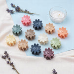 Load image into Gallery viewer, Radhu & Kabby Mini Hair Claw Clips for Girls | Pack of 12 in Matte Daisy Shape | Assorted Pastel Hair Accessories for Daily Styling & Gifting