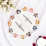 Load image into Gallery viewer, Radhu & Kabby Multicolor Mini Claw Clips for Girls | 12-Piece Star & Arch Set Glossy Acrylic Finish | Strong Hold Hair Accessories for Everyday & Festive Use