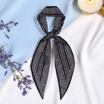 Load image into Gallery viewer, Monochrome Geometric Silk Scarf for Women | Elegant Neck Accessory