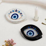 Load image into Gallery viewer, Set of 2 Evil Eye Decorative Claw Clips – Black & White Resin Accent