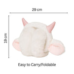 Load image into Gallery viewer, Radhu & Kabby Adorable Pink Horn Plush Earmuffs | Cozy, Soft & Warm Winter Ear Warmer