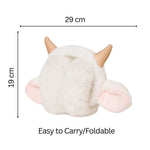 Load image into Gallery viewer, Radhu & Kabby Cozy Horn Plush Earmuffs | Soft, Warm & Lightweight Winter Ear Warmer