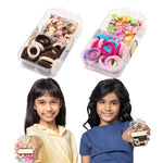 Load image into Gallery viewer, Flower Claw Clips & Hair Ties for Girls - Travel-Friendly Hair Kit Set of 2