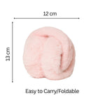 Load image into Gallery viewer, Radhu & Kabby Cozy Plush Earmuffs Set | White & Pink Soft Faux Fur Ear Warmers | Pack of 2