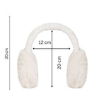 Load image into Gallery viewer, Radhu & Kabby Cozy Plush Earmuffs Set | White & Pink Soft Faux Fur Ear Warmers | Pack of 2