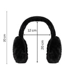 Load image into Gallery viewer, Radhu & Kabby Winter Plush Earmuffs Combo | Soft Black & Beige Faux Fur Ear Warmers | Pack of 2