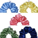 Load image into Gallery viewer, Satin Scrunchies - Multi-Colour Hair Accessories Set of 10