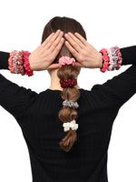 Load image into Gallery viewer, Satin Hair Scrunchies Set of 12 - Hair Accessories for Girls