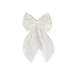 Load image into Gallery viewer, Hair Scrunchies & Hair Bow Combo Pack for Girls – Floral & White Hair Accessories