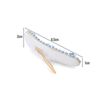 Load image into Gallery viewer, Hair Clips with Blue Embroidery For Girls & Women