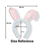 Load image into Gallery viewer, Rabbit Ears Headband Pink & White with Pearls Pack of 1