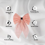 Load image into Gallery viewer, Hair Bows Clip for Girls Pink Colour Set of 1