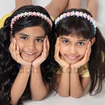 Load image into Gallery viewer, Hairbands With Cute Flower & Character For Girls Set of 2